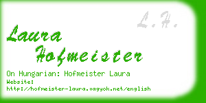 laura hofmeister business card